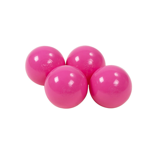 Soft Plastic Balls 7cm For The Ball Pit Certified 50 Pcs, Dark Pink