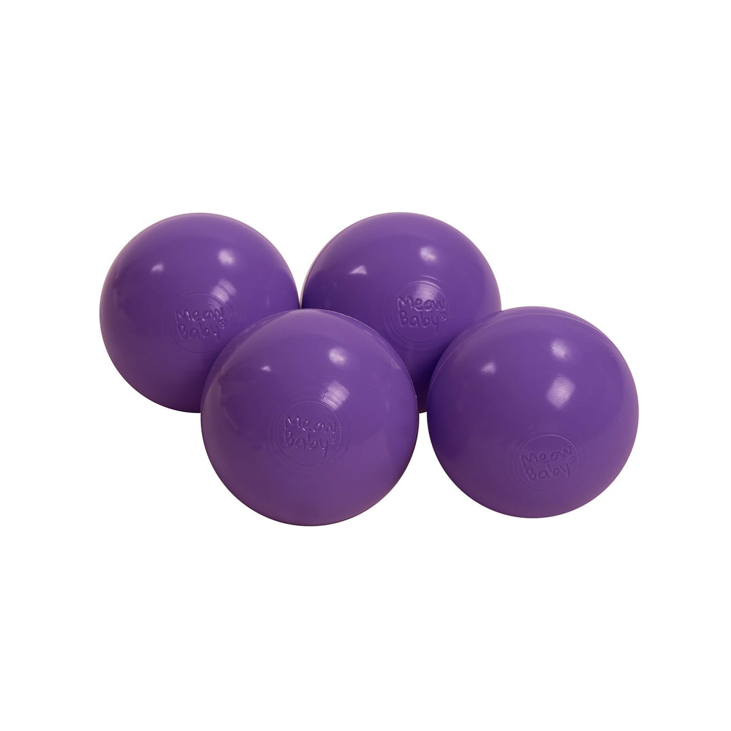 Soft Plastic Balls 7cm For The Ball Pit Certified 50 Pcs, Violet