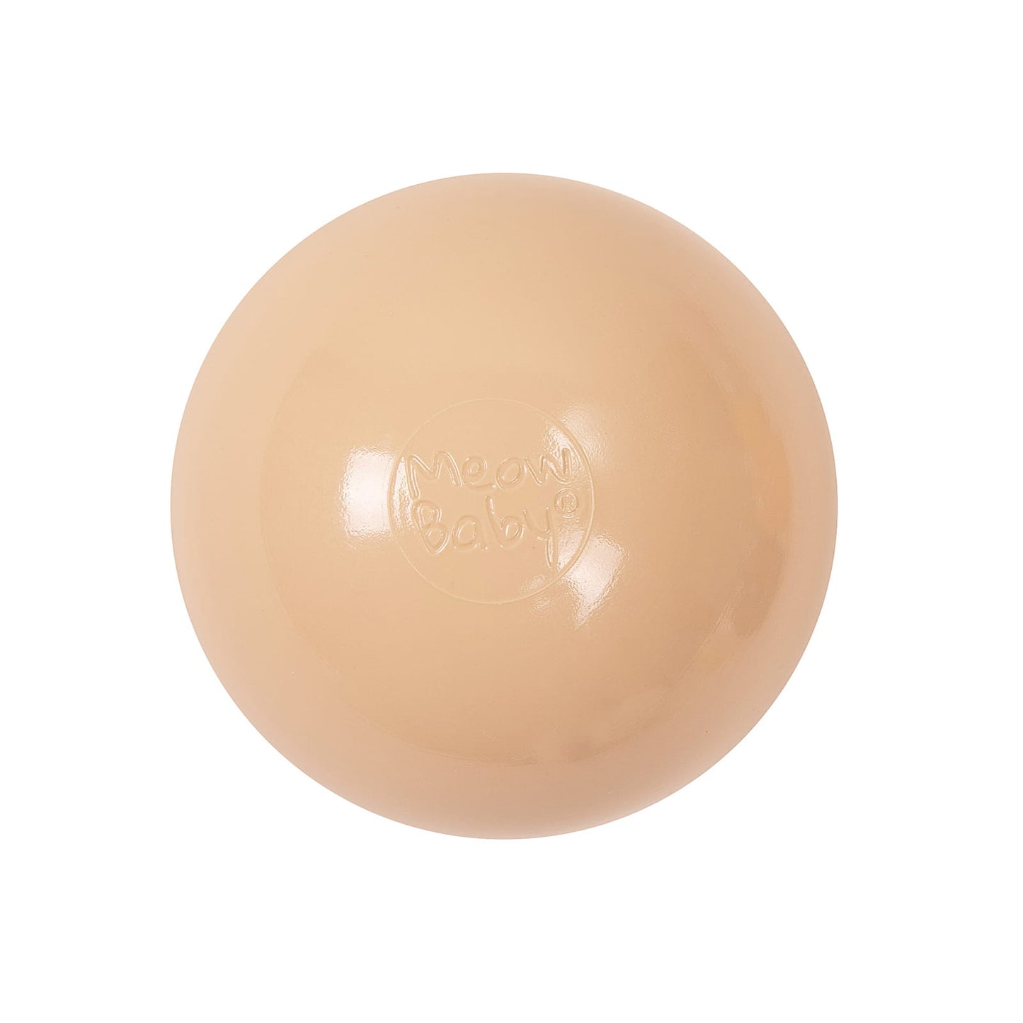 Soft Plastic Balls 7cm For The Ball Pit Certified 50 Pcs, Beige