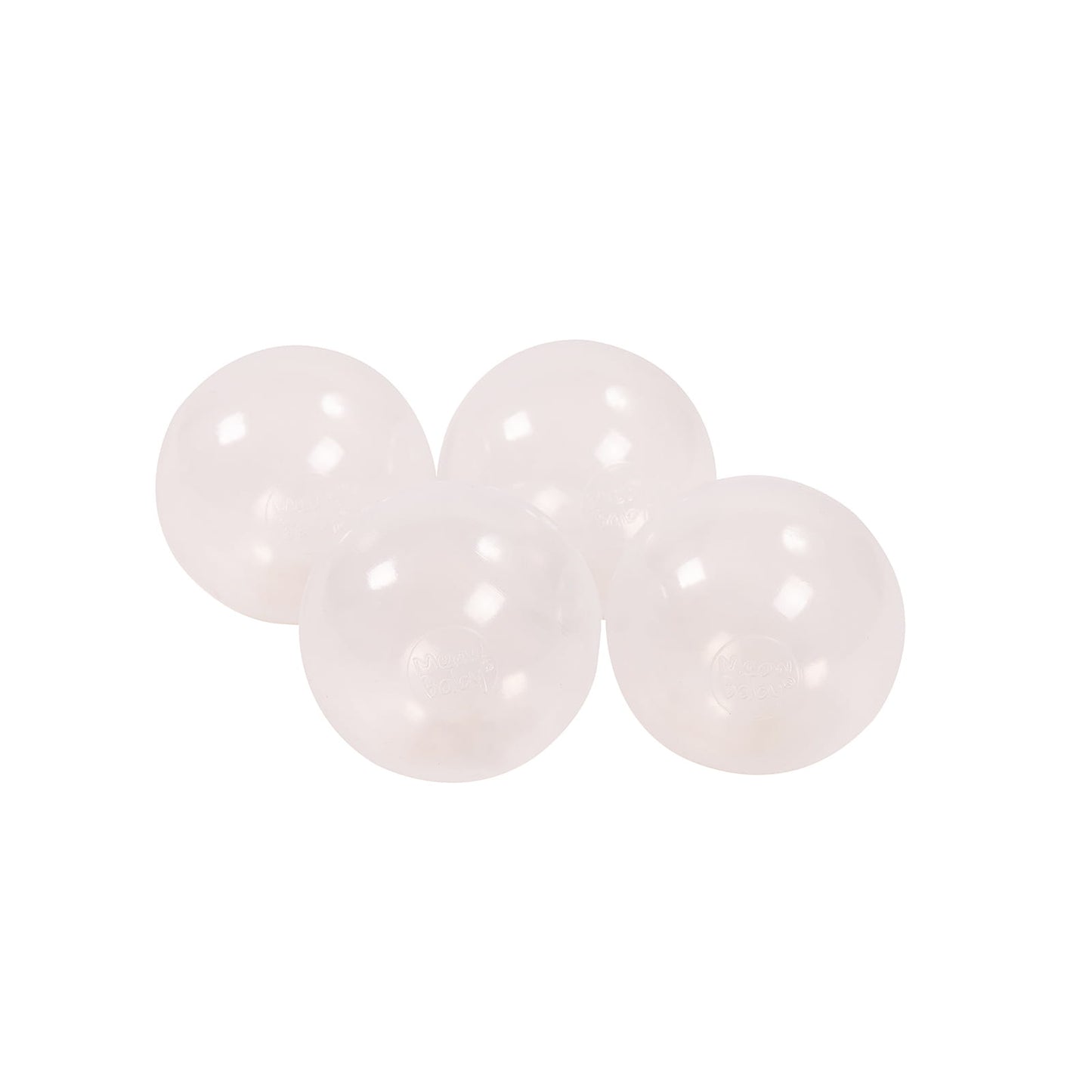 Soft Plastic Balls 7cm For The Ball Pit Certified 50 Pcs, Transparent