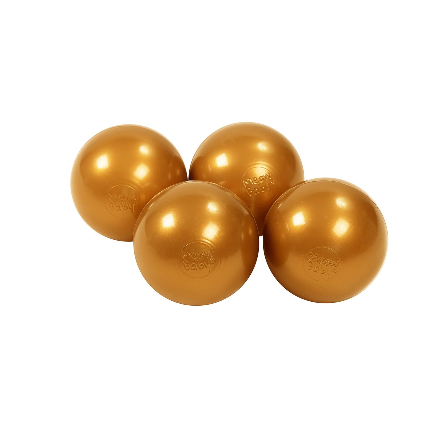 Soft Plastic Balls 7cm For The Ball Pit Certified 50 Pcs, Gold