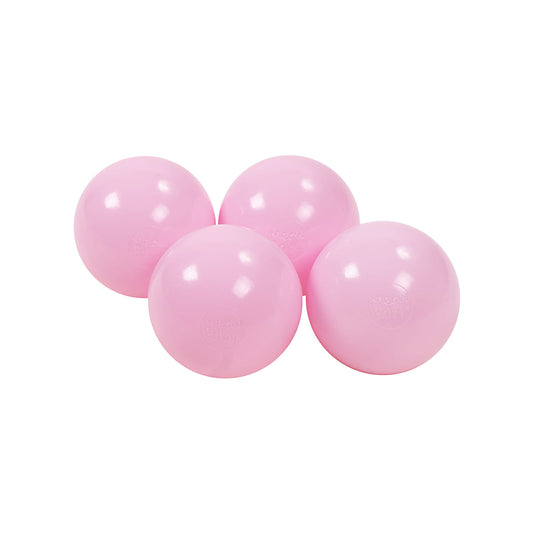 Soft Plastic Balls 7cm For The Ball Pit Certified 50 Pcs, Pastel Pink