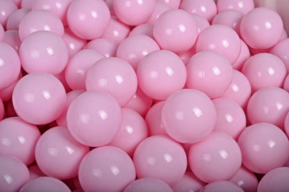 Soft Plastic Balls 7cm For The Ball Pit Certified 50 Pcs, Pastel Pink