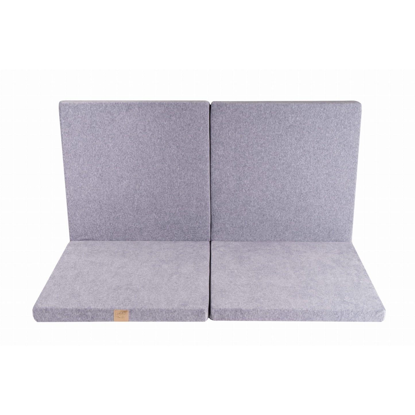 Baby Square 120x120cm Foam Foldable Play Mat Certified, Velvet, Light Gray