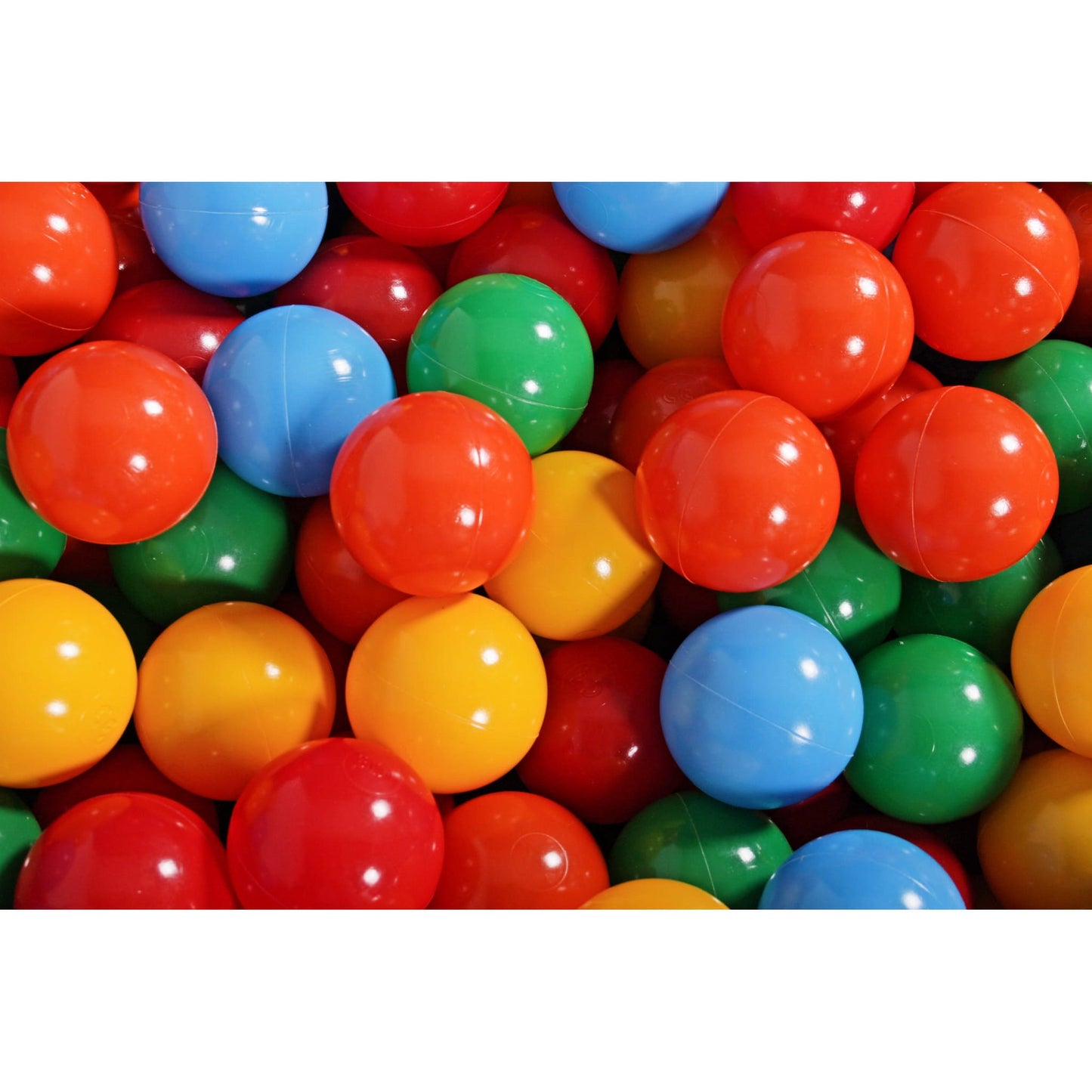 Baby Foam Round Ball Pit 90x40cm With 300 Balls 7cm Certified, Cotton, Mint: Yellow/Red/Dark Green/Orange/Blue