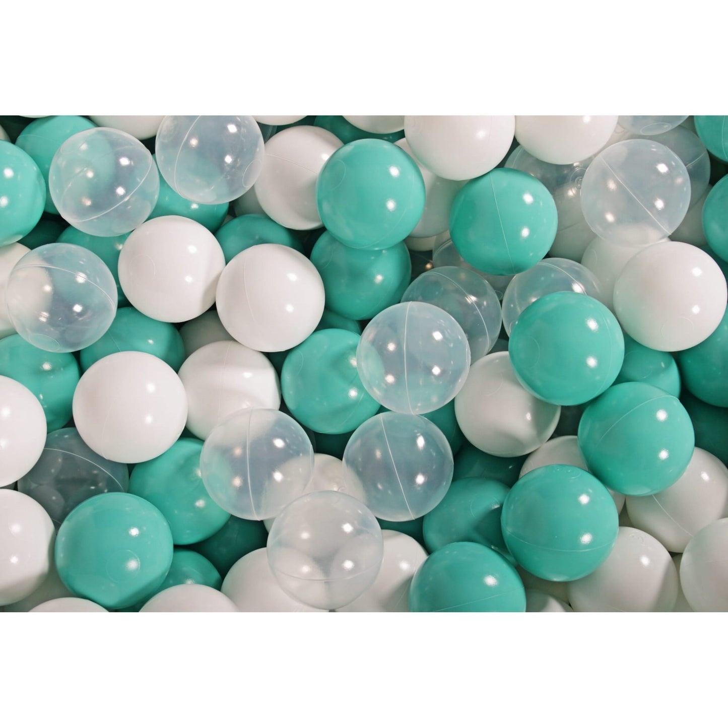 Round Ball Pit With 300 Balls, 90x40cm, Light Grey, Cotton