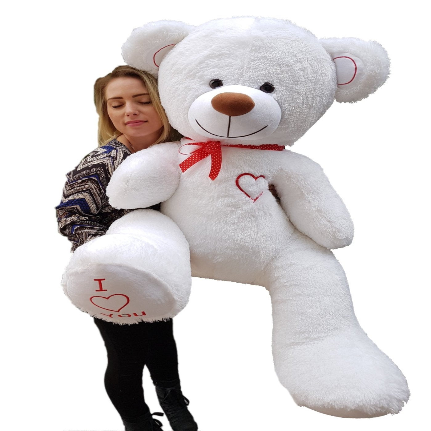 Velinda Plush Teddy Bear - 160cm - Soft High-Quality EU Made - Seated Height 85cm