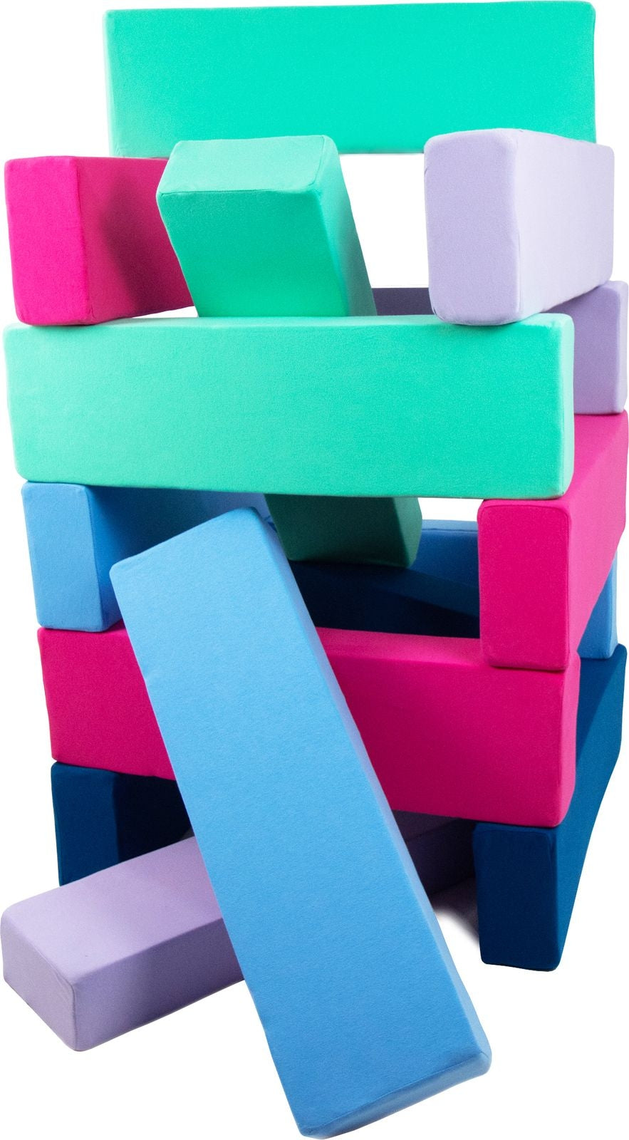 Velinda Jenga 15-Piece Foam Building Blocks Set - Soft - Durable - Kids Stacking Toy