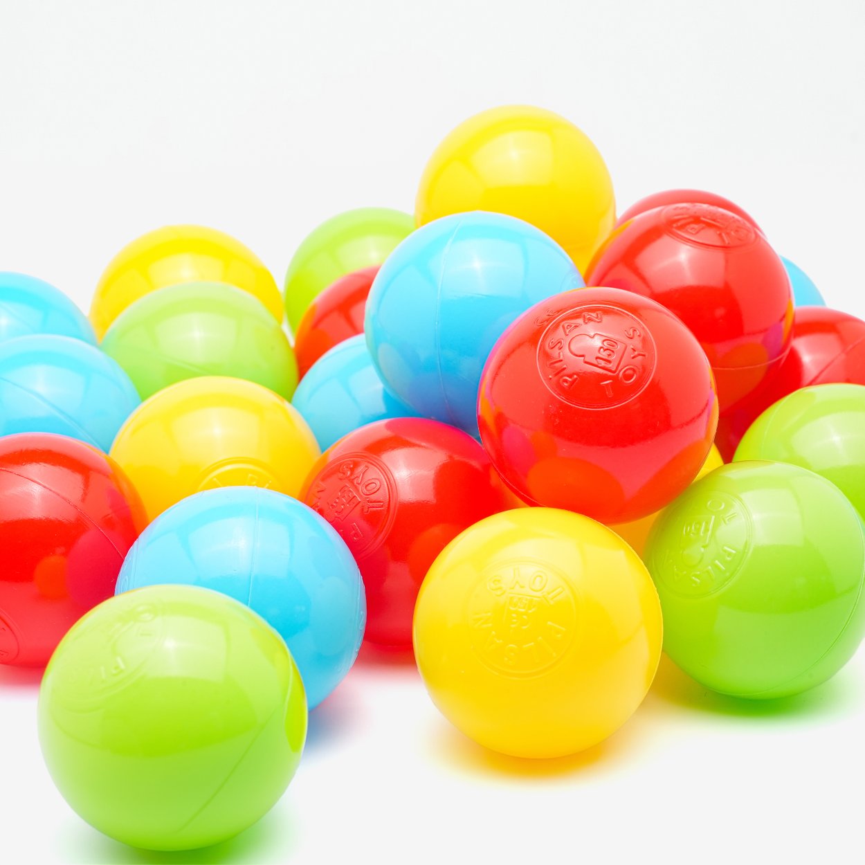 Ball Pit Balls - 7 CM - 500 PCS - Commercial Grade - Mixed Colours - Non-PVC Plastic - Non-Toxic and BPA Free - Premium Quality