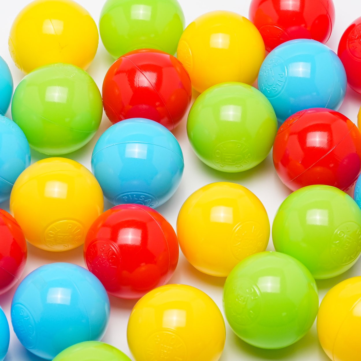 Ball Pit Balls - 7 CM - 500 PCS - Commercial Grade - Mixed Colours - Non-PVC Plastic - Non-Toxic and BPA Free - Premium Quality