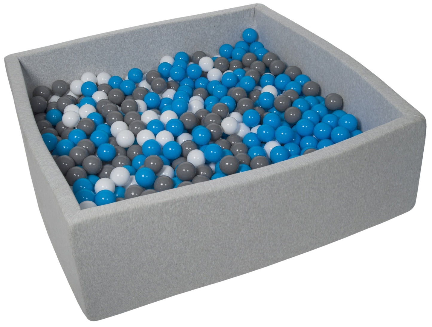 Velinda Soft Jersey Ball Pit with 900 Balls - 110x110cm - Baby & Kids Play Gift