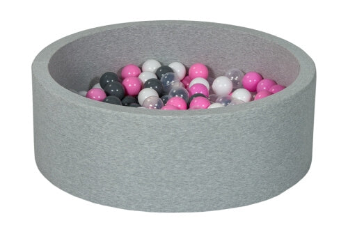 Velinda Soft Jersey Ball Pit with 150 Balls - Baby & Kids Play Gift - 90cm