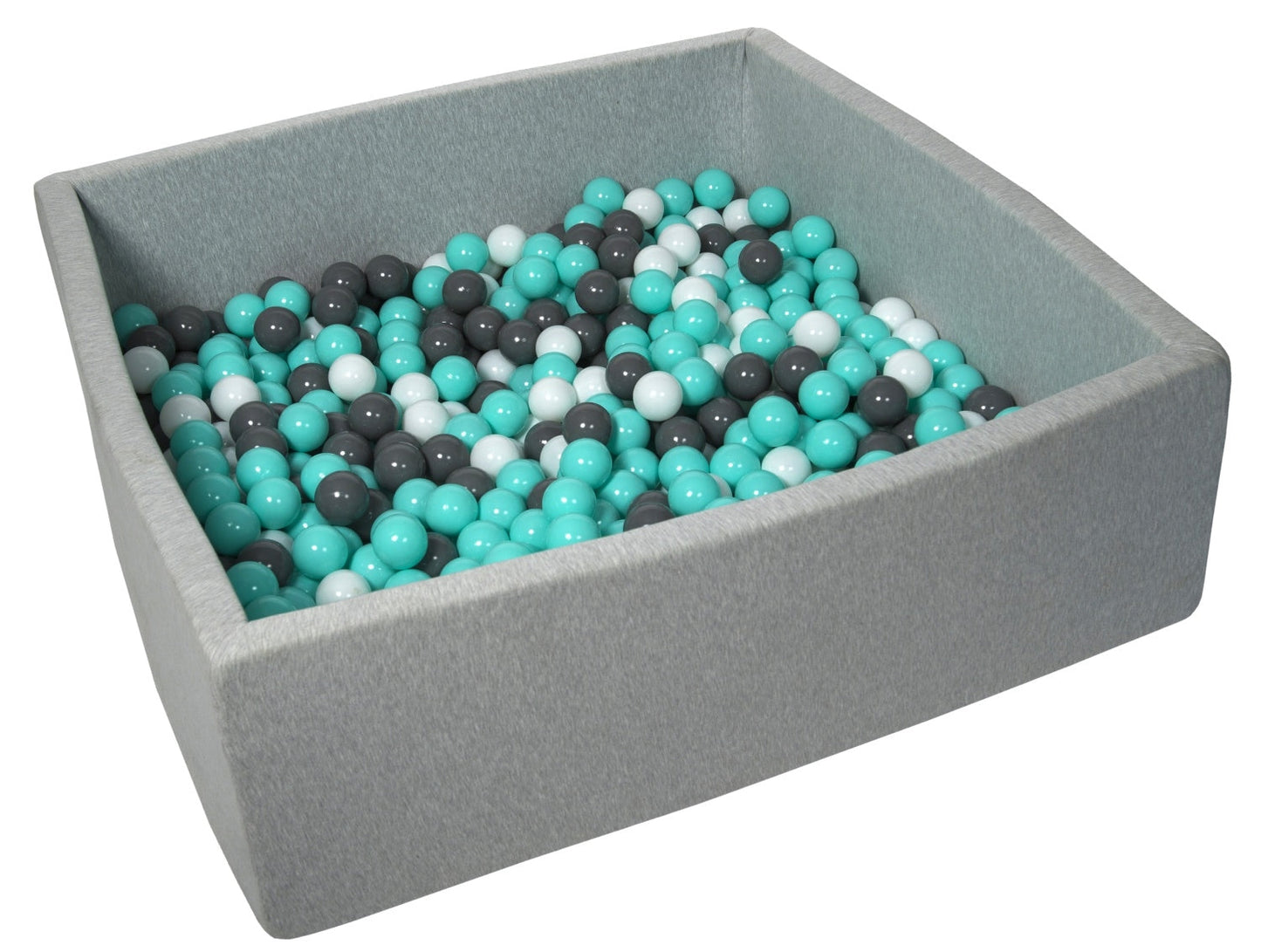 Velinda Soft Jersey Ball Pit with 600 Balls - 110x110cm - Baby & Kids Play Gift