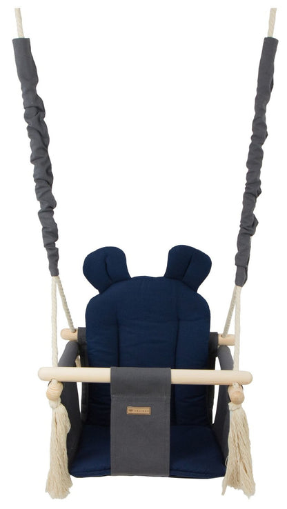 Velinda Kids Swing - Soft Cotton Seat - Indoor/Outdoor - Handmade