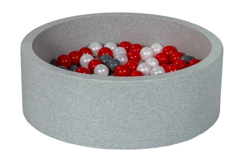 Velinda Soft Jersey Ball Pit with 150 Balls - Baby & Kids Play Gift - 90cm