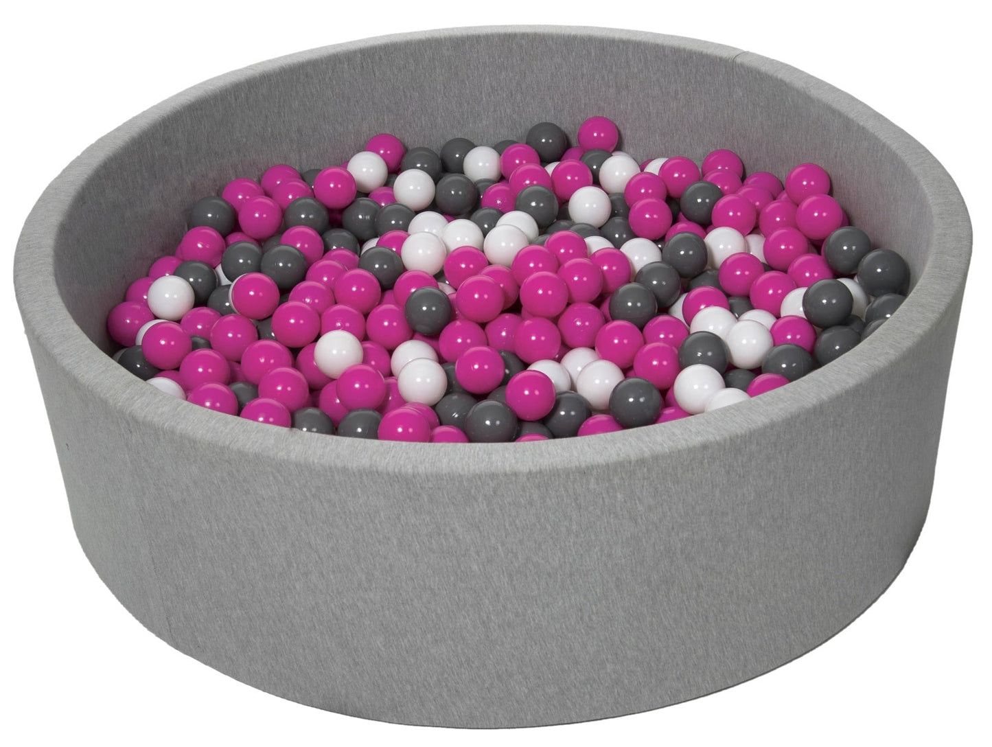 Velinda Soft Jersey Ball Pit with 900 Balls - 125cm Diameter - Baby & Kids Play Gift