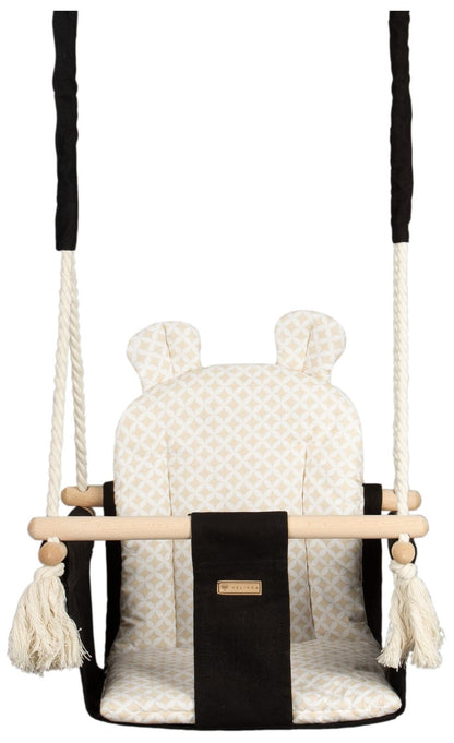 Velinda Kids Swing - Soft Cotton Seat - Indoor/Outdoor - Handmade