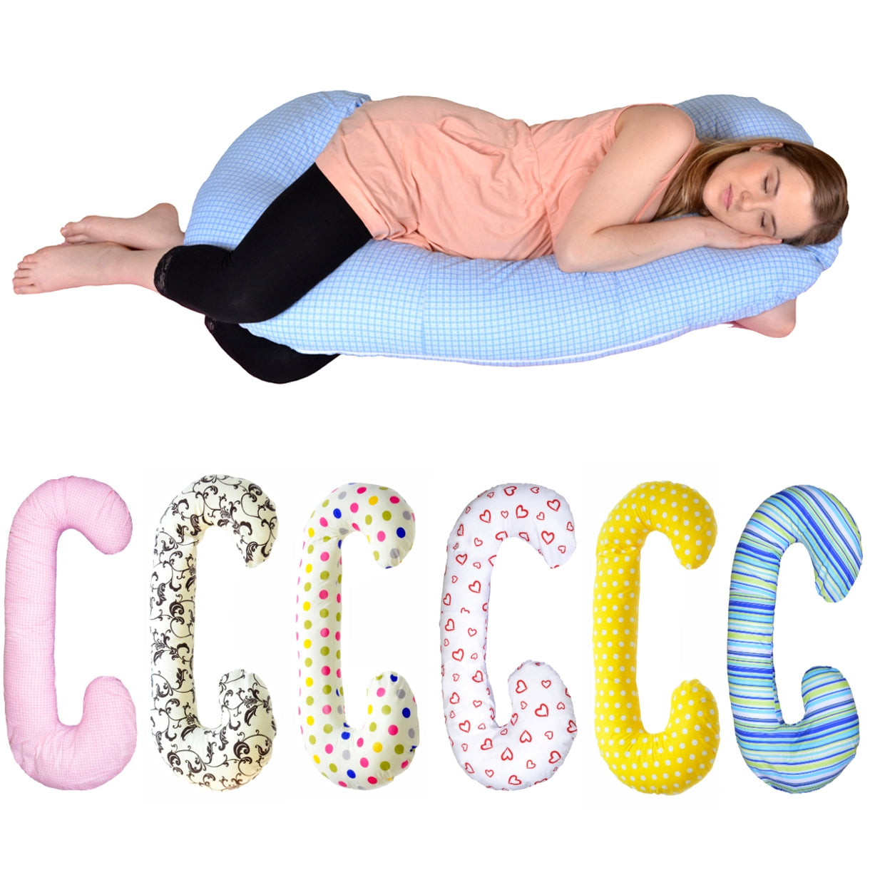 Velinda Multifunctional Pregnancy & Nursing Pillow - Washable Cover