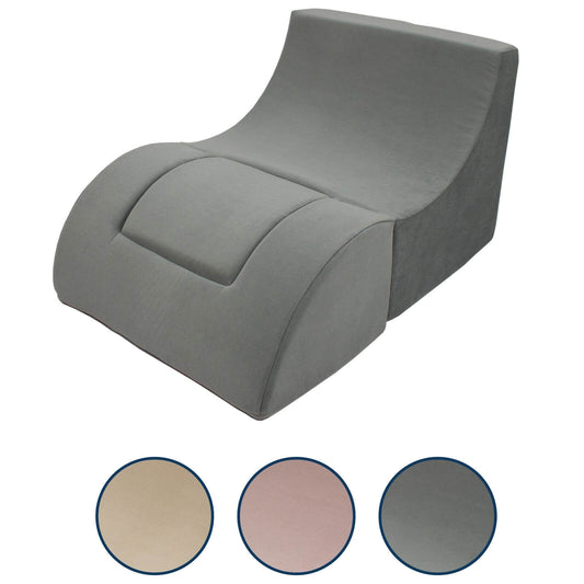 Velinda Small Fold-Out Kids Chair - Soft Armchair - Chaise Longue - Relax Pouffe