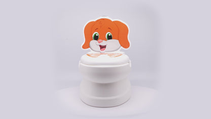 Potty Training Toilet for Boys and Girls with Lid Toilet Paper Holder and Flush Sound – Perfect for Toddler Potty Training