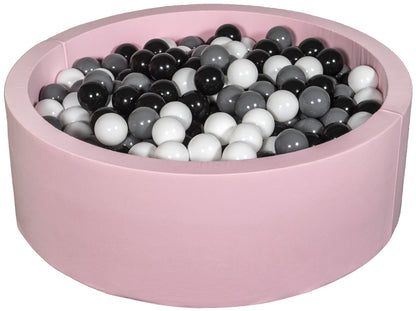 Velinda Soft Jersey Ball Pit with 450 Balls - Pink - Baby & Kids Play Gift - 90cm