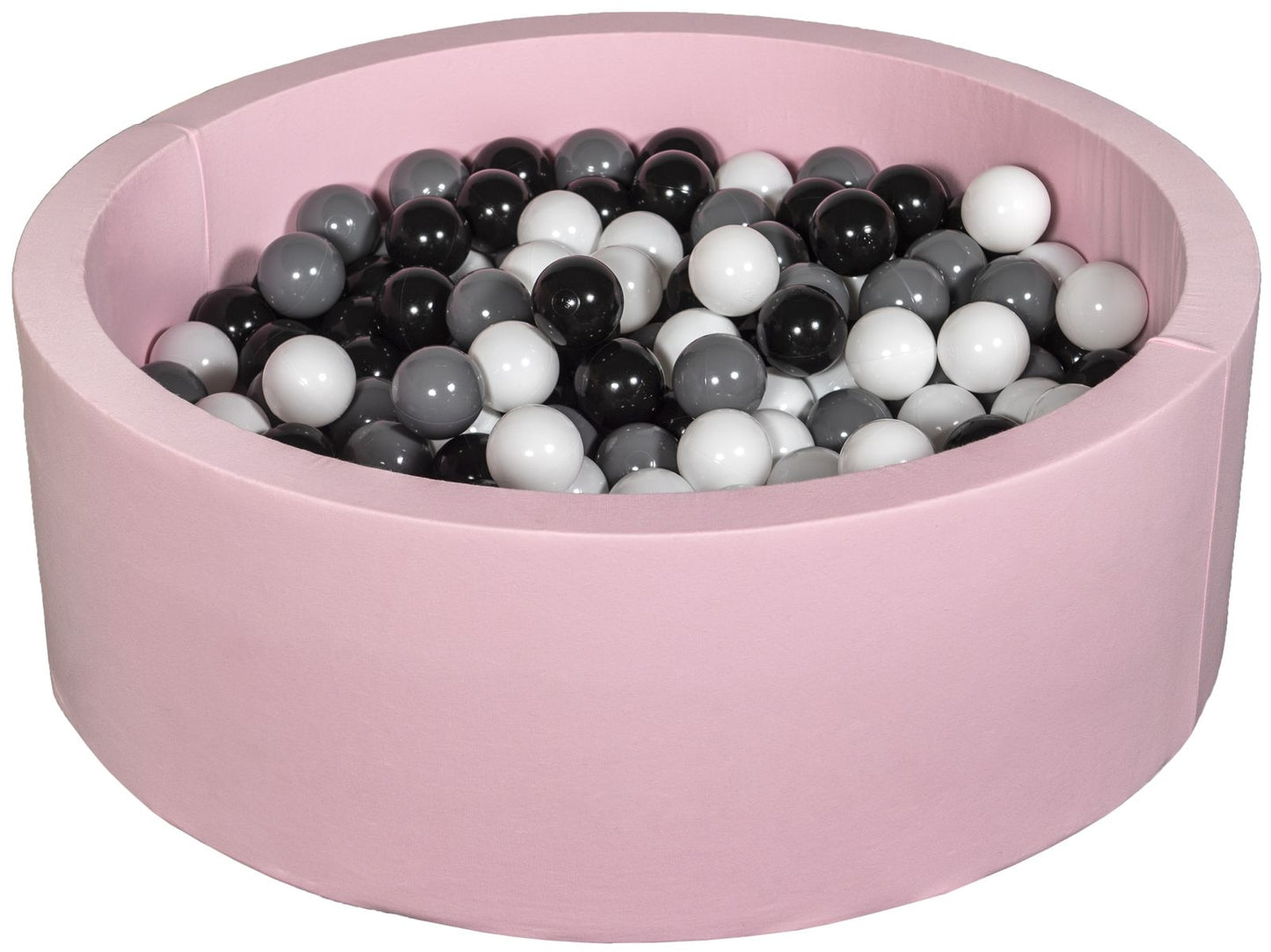 Velinda Soft Jersey Ball Pit with 200 Balls - Pink - Baby & Kids Play Gift - 90cm