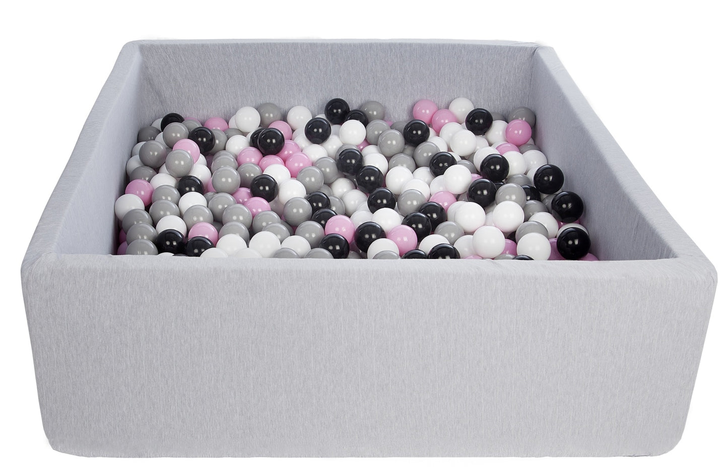 Velinda Soft Jersey Ball Pit with 600 Balls - 110x110cm - Baby & Kids Play Gift