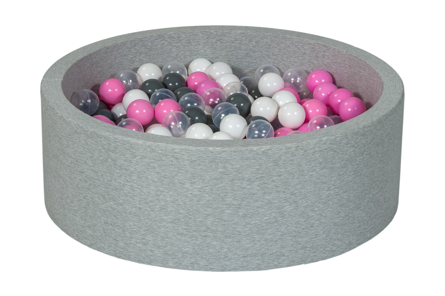 Velinda Soft Jersey Ball Pit with 300 Balls - Baby & Kids Play Gift - 80cm