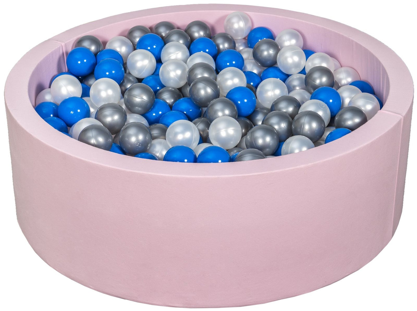 Velinda Soft Jersey Ball Pit with 450 Balls - Pink - Baby & Kids Play Gift - 90cm