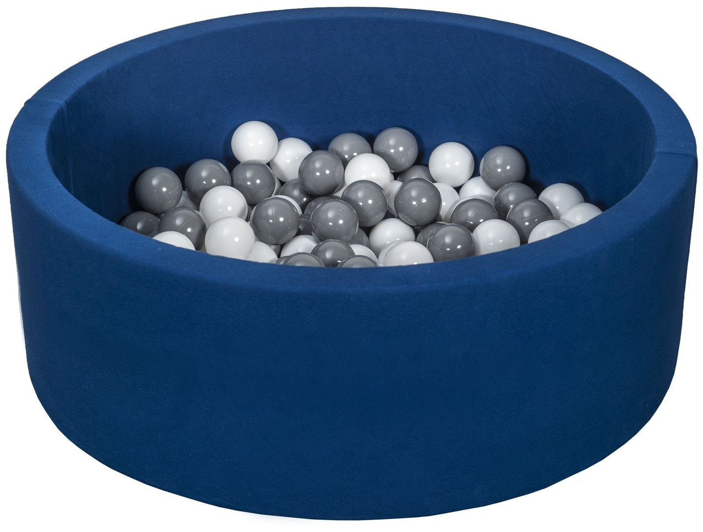 Velinda Soft Jersey Ball Pit with 150 Balls - Navy Blue - Baby & Kids Play Toy