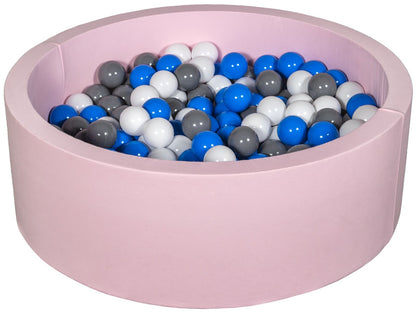 Velinda Soft Jersey Ball Pit with 200 Balls - Pink - Baby & Kids Play Gift - 90cm