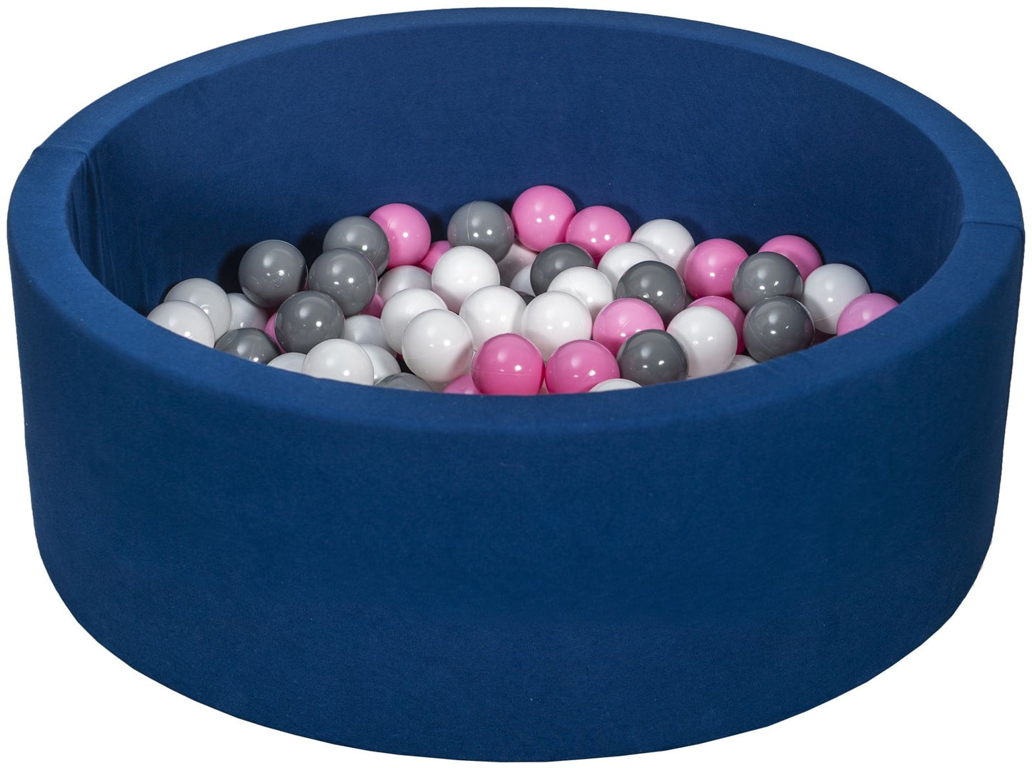 Velinda Soft Jersey Ball Pit with 150 Balls - Navy Blue - Baby & Kids Play Toy