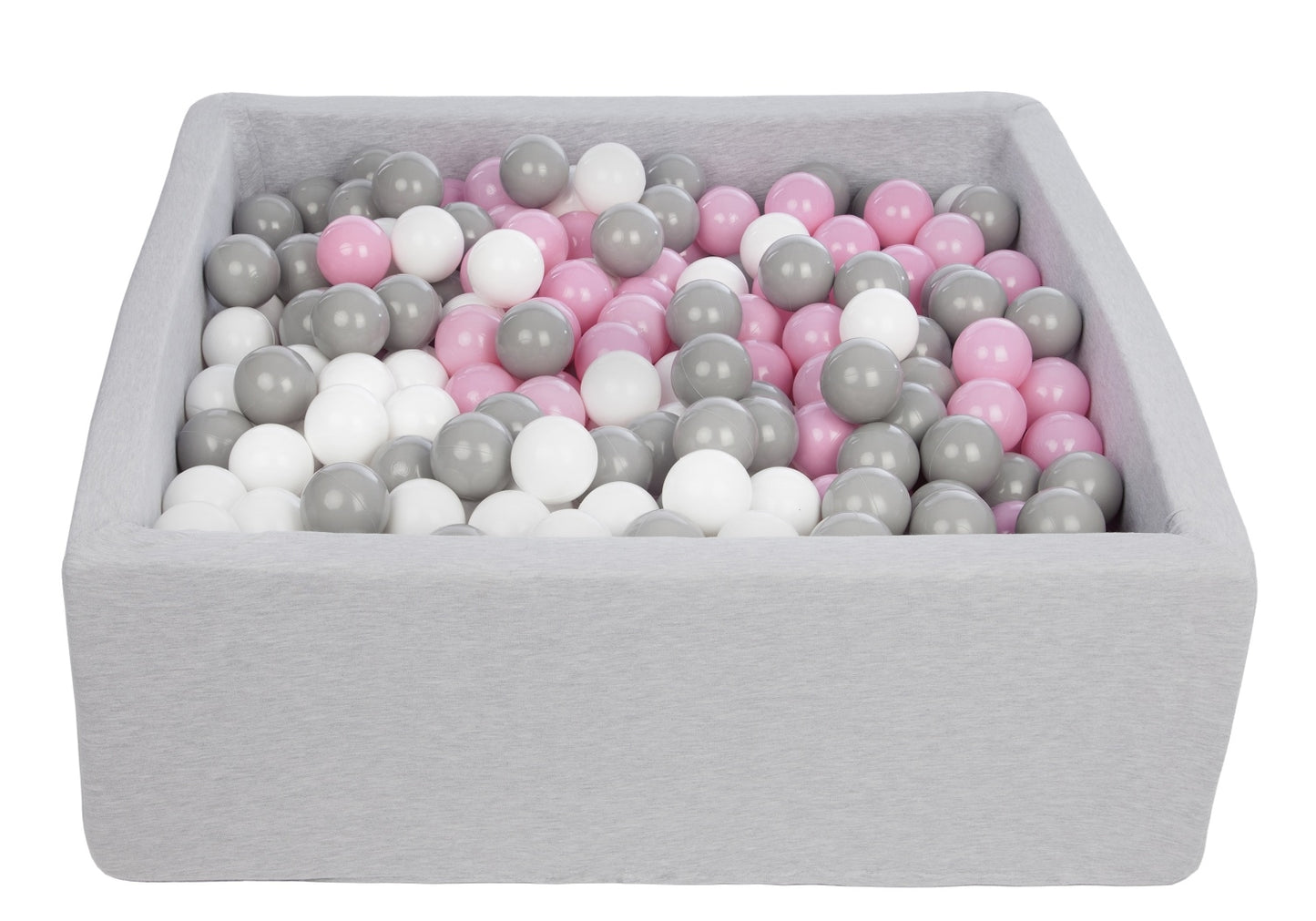 Velinda Soft Jersey Ball Pit with 450 Balls - 90x90cm - Baby & Kids Play Gift