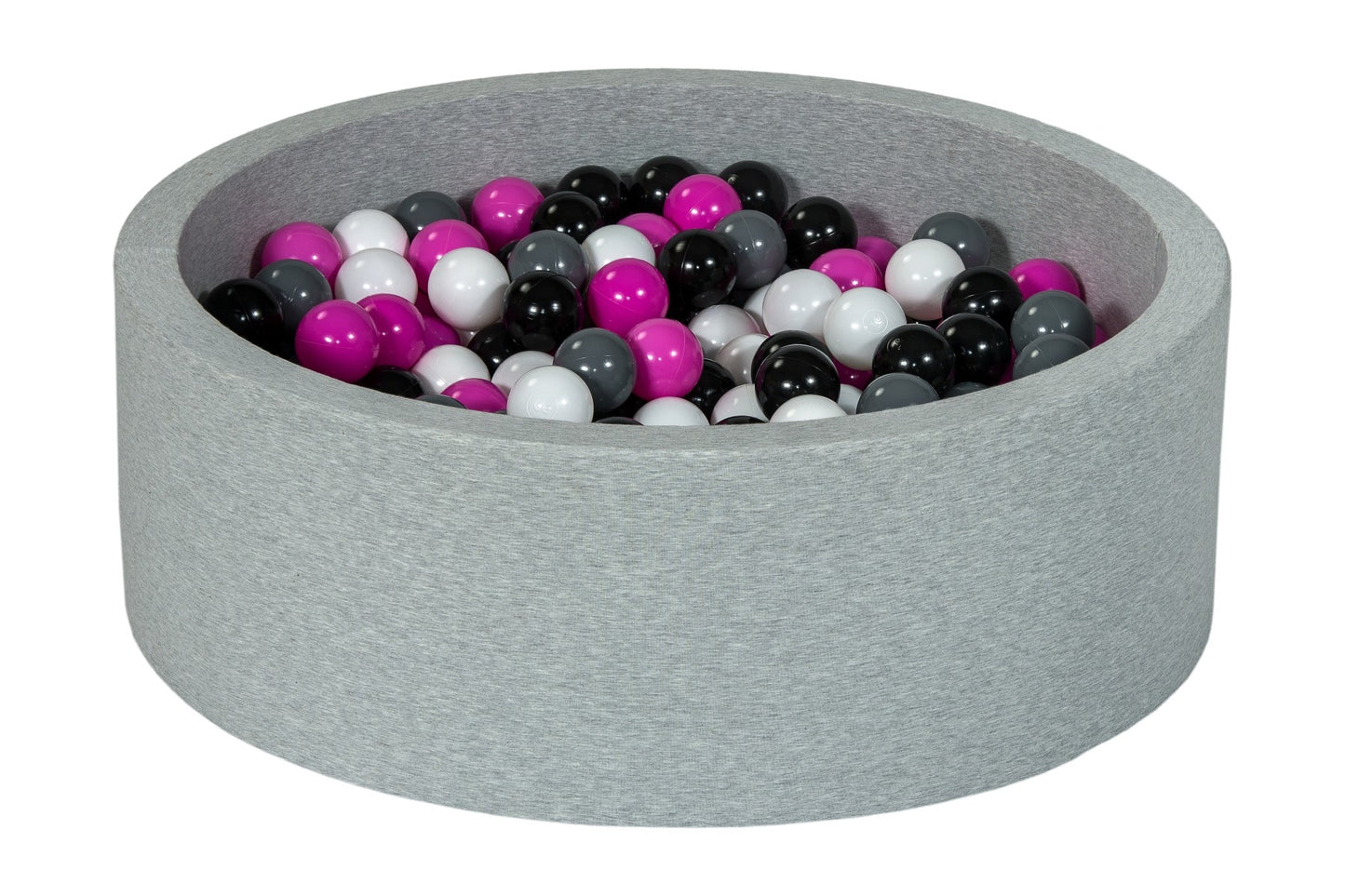 Velinda Soft Jersey Ball Pit with 300 Balls - Baby & Kids Play Gift - 80cm