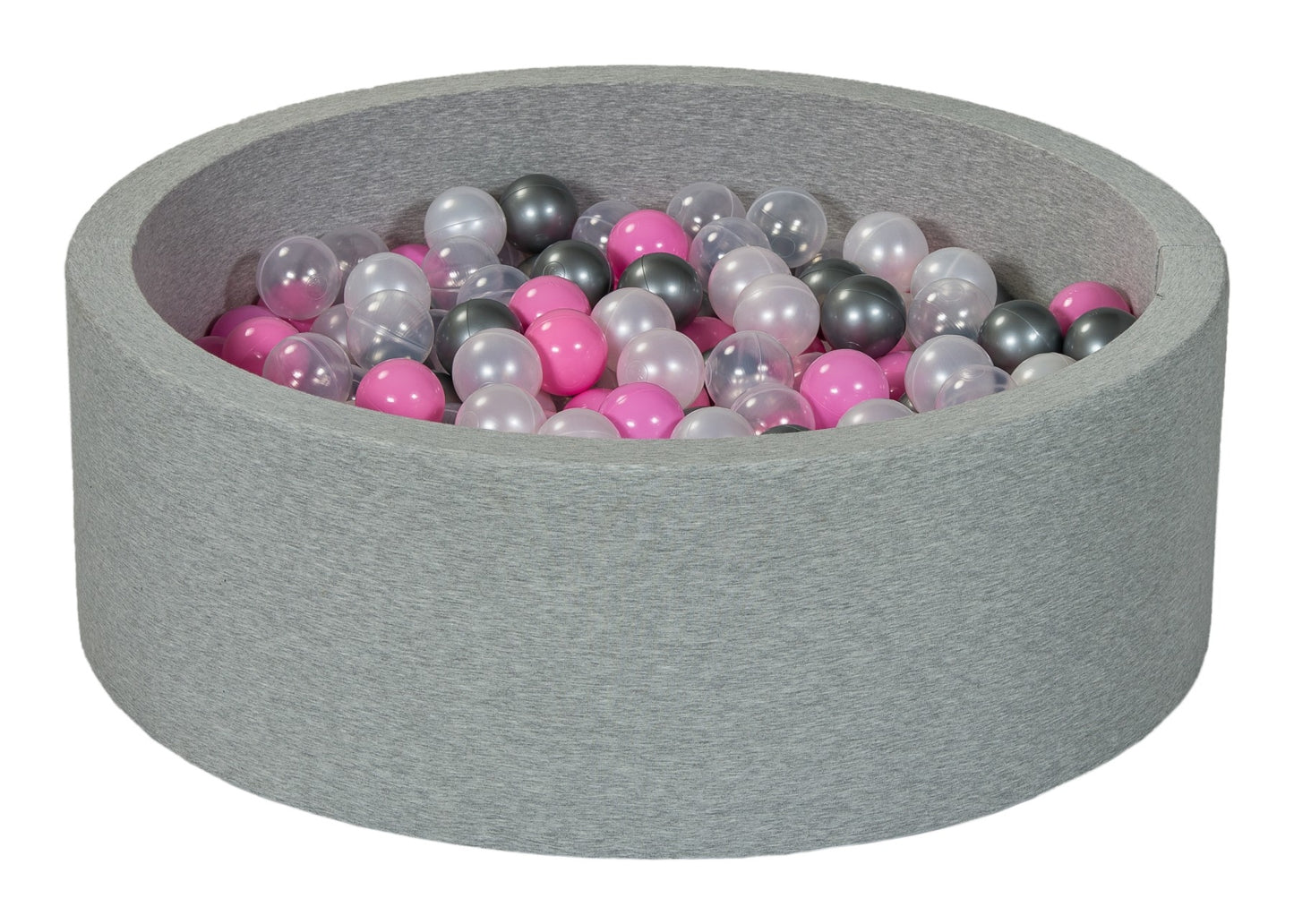 Velinda Soft Jersey Ball Pit with 300 Balls - Baby & Kids Play Gift - 80cm