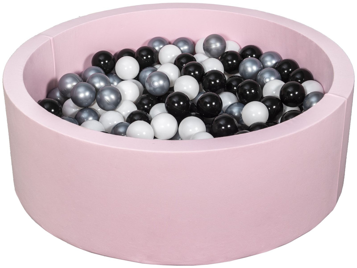 Velinda Soft Jersey Ball Pit with 300 Balls - Pink - Baby & Kids Play Gift - 80cm