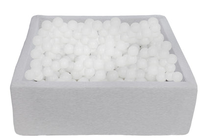 Velinda Soft Jersey Ball Pit with 450 Balls - 90x90cm - Baby & Kids Play Gift