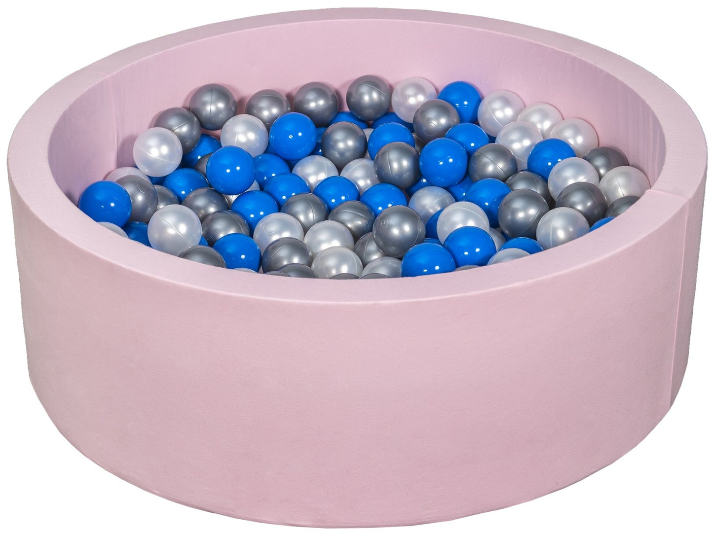 Velinda Soft Jersey Ball Pit with 300 Balls - Pink - Baby & Kids Play Gift - 80cm