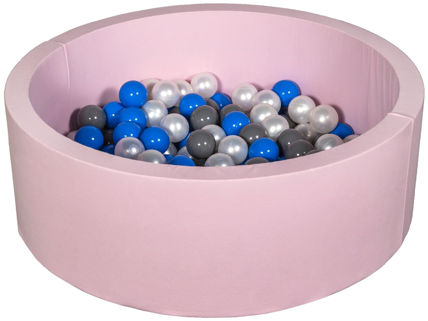 Velinda Soft Jersey Ball Pit with 150 Balls - Pink - Baby & Kids Play Gift, 90cm