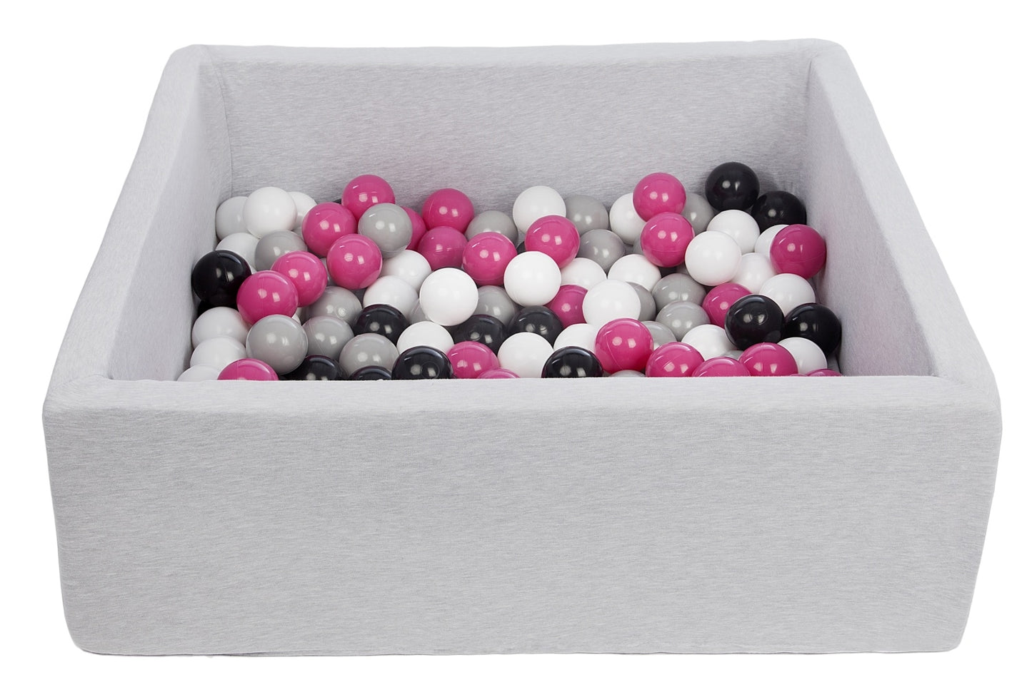 Velinda Soft Jersey Ball Pit with 150 Balls - 90x90cm - Baby & Kids Play Gift