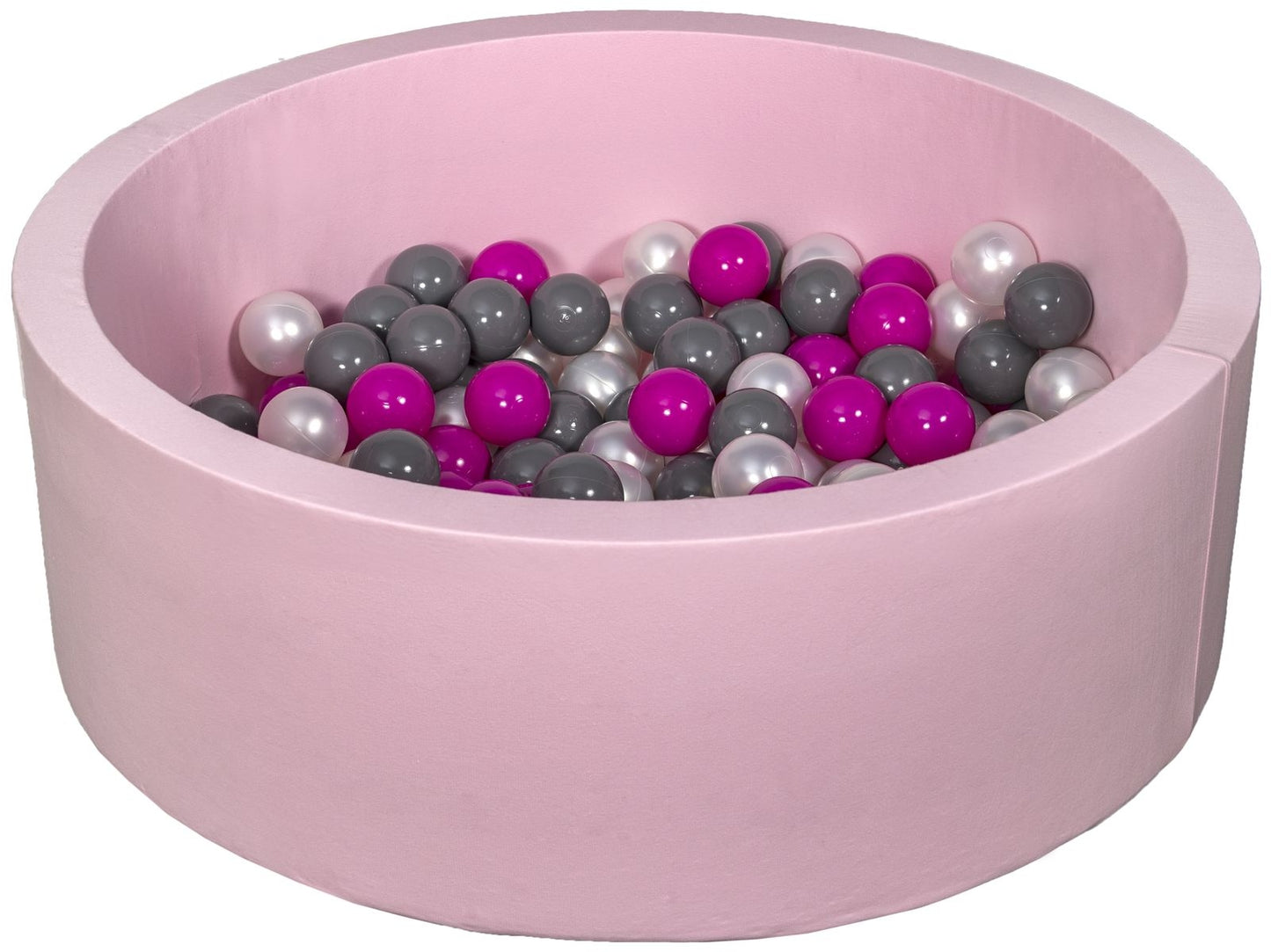 Velinda Soft Jersey Ball Pit with 150 Balls - Pink - Baby & Kids Play Gift, 90cm