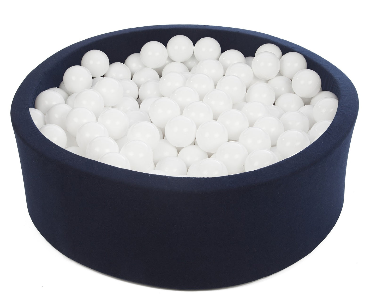 Velinda Soft Jersey Ball Pit with 450 Balls - Navy Blue - Baby & Kids Play Gift - 90cm