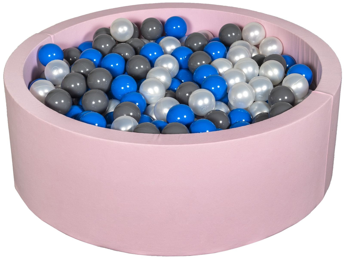 Velinda Soft Jersey Ball Pit with 450 Balls - Pink - Baby & Kids Play Gift - 90cm