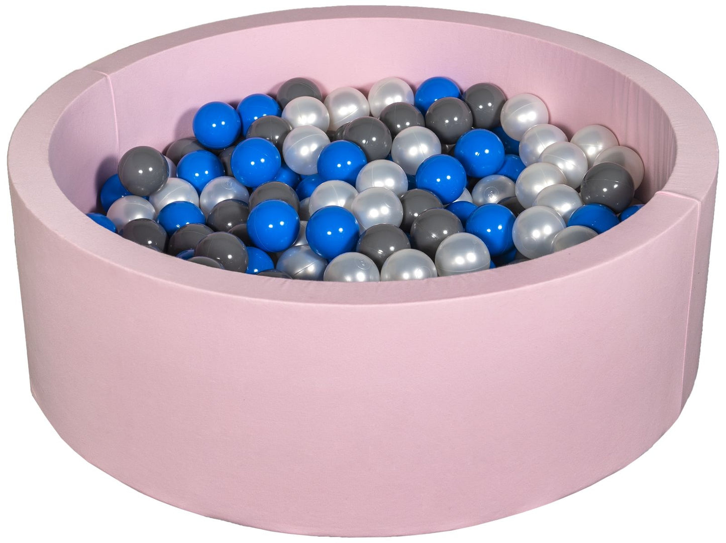 Velinda Soft Jersey Ball Pit with 300 Balls - Pink - Baby & Kids Play Gift - 80cm