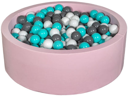 Velinda Soft Jersey Ball Pit with 450 Balls - Pink - Baby & Kids Play Gift - 90cm