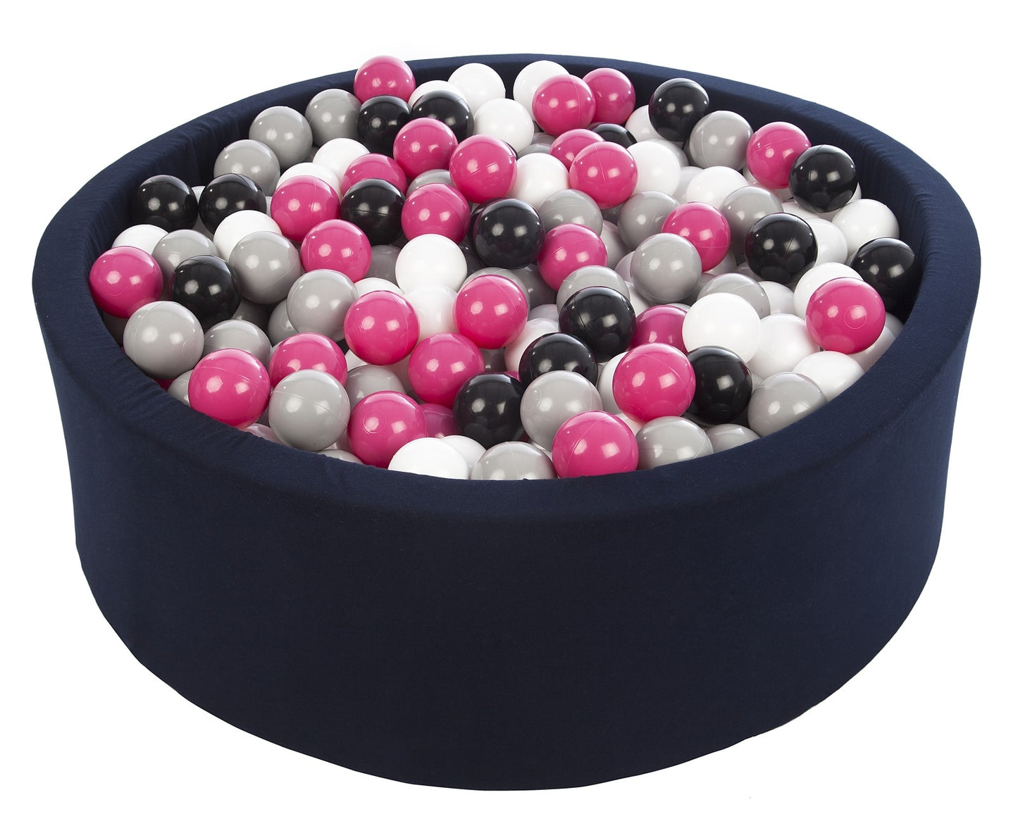 Velinda Soft Jersey Ball Pit with 450 Balls - Navy Blue - Baby & Kids Play Gift - 90cm