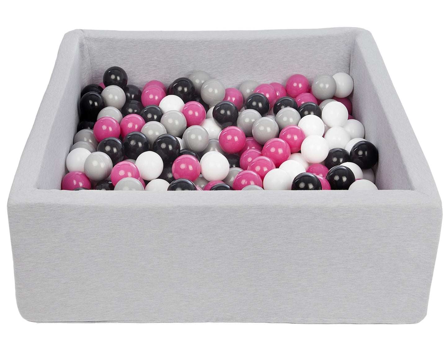 Velinda Soft Jersey Ball Pit with 200 Balls - 90x90cm - Baby & Kids Play Gift