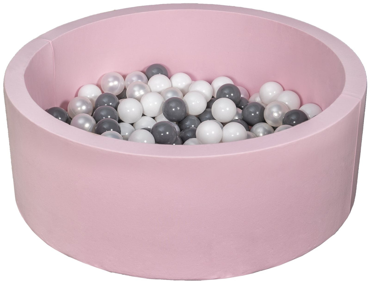 Velinda Soft Jersey Ball Pit with 150 Balls - Pink - Baby & Kids Play Gift, 90cm