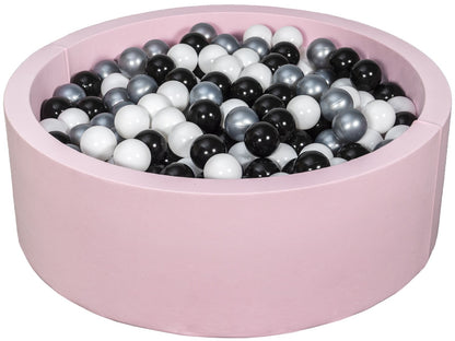 Velinda Soft Jersey Ball Pit with 450 Balls - Pink - Baby & Kids Play Gift - 90cm