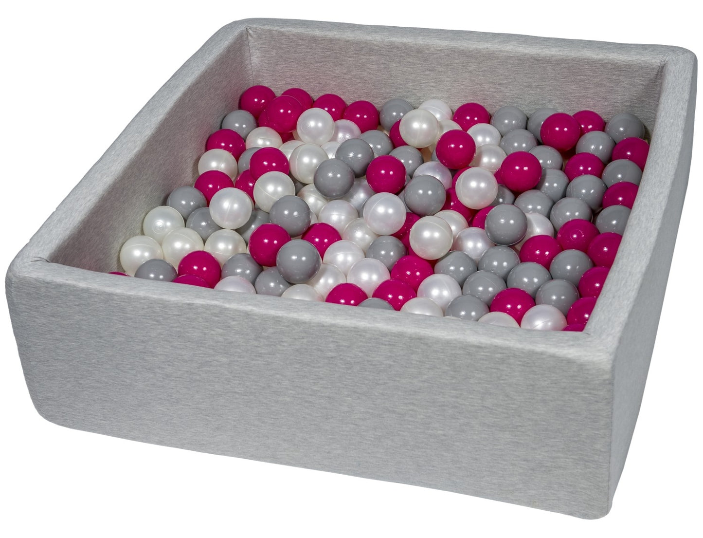 Velinda Soft Jersey Ball Pit with 300 Balls - 80x80cm - Baby & Kids Play Gift